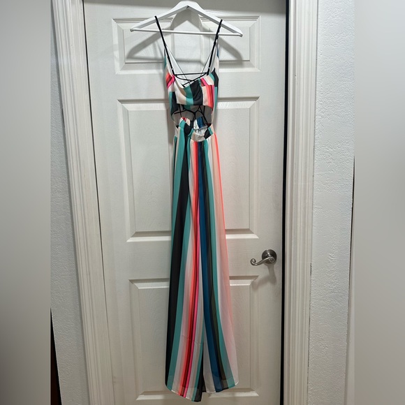 Striped colorful long dress - Picture 4 of 6